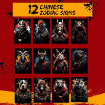 Postcards: Chinese Zodiac Animals Sign
