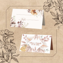 rustic wedding place cards