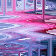 Dripping Fluid Paints; Pink, Blue and White 