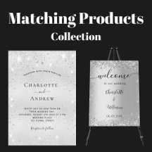 Wedding - silver and glitter