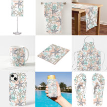 Starfish Seamless Pattern