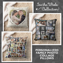 Personalized Family Photo Collage Pillows