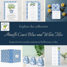 Amalfi Coast Blue White Tiles Italy 