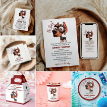 Cute Dog Caricatures Baby Shower Collection for Bo