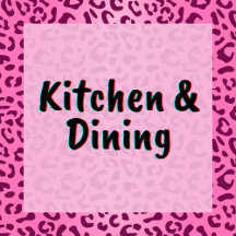 Stylish Pink Leopard Print - Kitchen & Dining