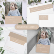 Holiday Cheer & Happy New Year | Taupe Beige