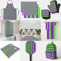 Electric Psychedelic Purple And Harlequin Green