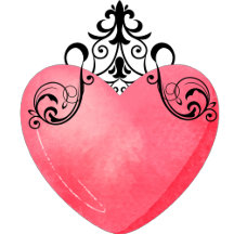 Funny Valentine pink heart