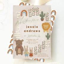 Modern Woodland Baby Shower