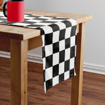 Retro Black & White Checkered Kitchen Collection