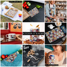 Multicolor Scary Skulls Seamless Pattern