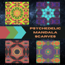 Psychedelic Mandala Scarves