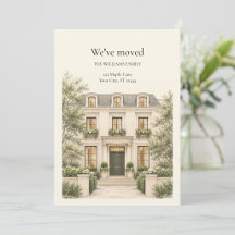 Watercolor House New Home, Moving & Housewarming