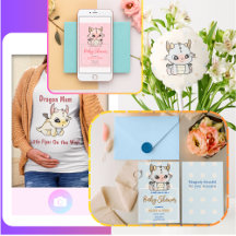 Adorable dragon baby