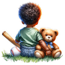 Green and Blue Boy's Baseball themed Baby Shower