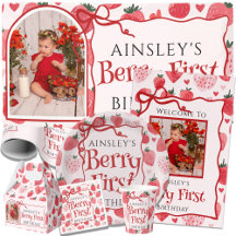 Berry First Girl's 1st Birthday Party Supplies