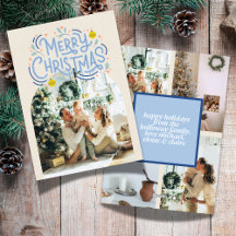 Modern Blue Arch Merry Christmas Collection