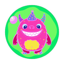 Cute Monsters Party Gifts Event Decoration Cards
