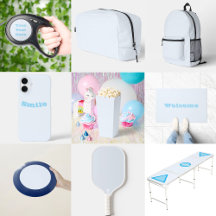 Blue Soft White Pastel Solid Color