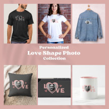 Personalized Love Shape Photo 