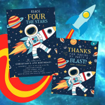 Reach Four The Stars Space Birthday Party 