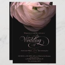 Faire-part Typographie romantique