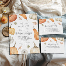 Rustic Pumpkin Baby Shower Collection