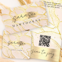 Watercolor Gold Foil Blush Pink Monogram Business