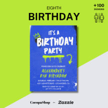 🎉 8th Birthday Invitation – Girl & Boy 🎂✨