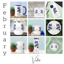 February Birth Flower Violet Gifts