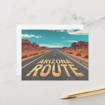 Arizona Desert Road Trip Graphic Illustration