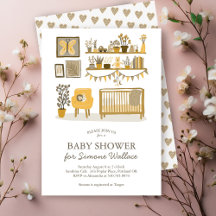 Cute Nursery Baby Shower Invitations
