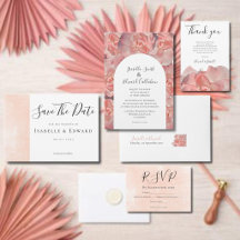 Romantic Coral Rose Wedding Essentials