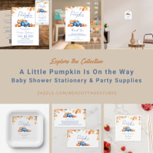 Blue Truck & Little Pumpkin on The Way Baby Shower