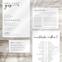 Minimalist Script Bridal Shower Collection