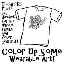 T-shirts, Tanks, Hoodies & Tops You Color Yourself