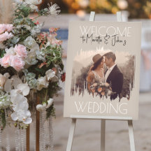 Elegant Wedding Welcome Signs