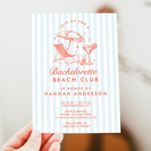 Retro Modern Vintage Blue Bridesmaid Proposal