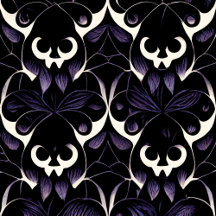Black and Purple Gothic Pattern #2