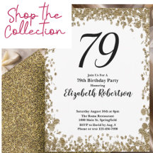 79th Birthday Gold Glitz Glam Celebration