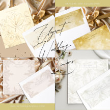 Elegant Wedding Envelope Liners