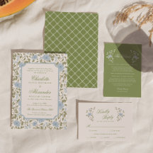 Chintz Floral Sage Green Wedding Collection