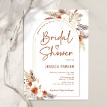 Pampas Grass Arch Terracotta Boho Bridal Shower