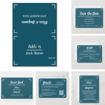 The Teal Simple Modern Wedding Collection