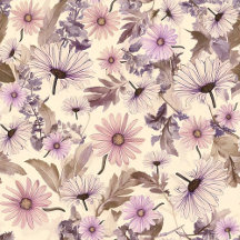 Floral   Vintage Peach And Pink Floral 