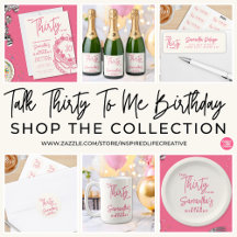 Trendy Talk Thirty To Me Birthday Party Supplies