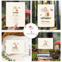 Mushrooms & Insects Woodland Boy Baby Shower