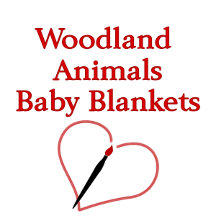 Woodland Animals Baby Blankets