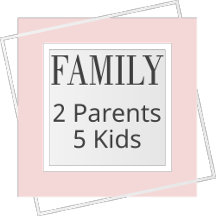 Family with 2 Parents 5 Kids