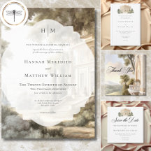 Elegant Neoclassical Vintage Scenes Wedding